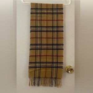 Plaid Wool Scarf
